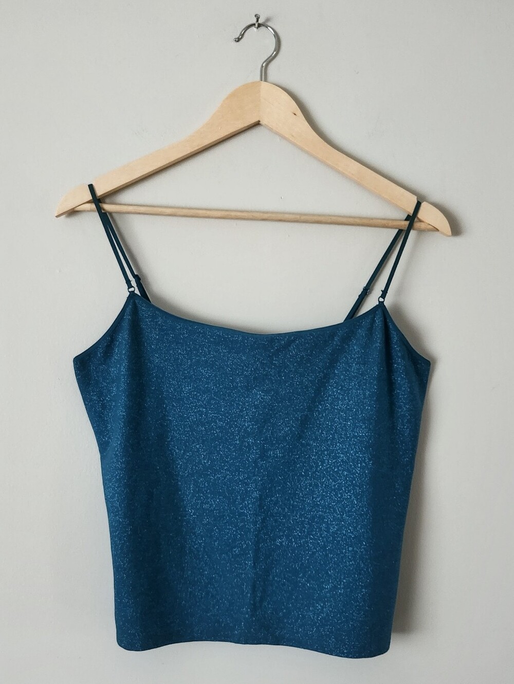 Victoria's Secret Teal Sparkle Camisole Sz L
